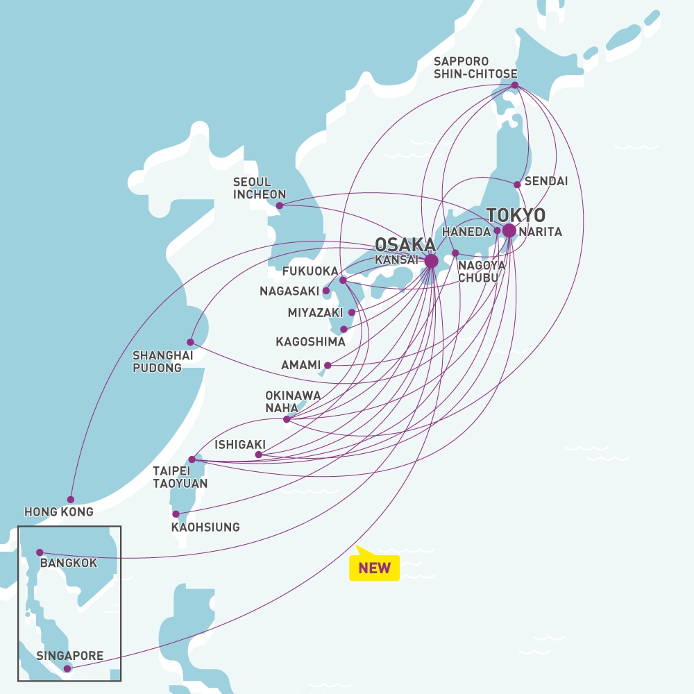 Peach Route Map