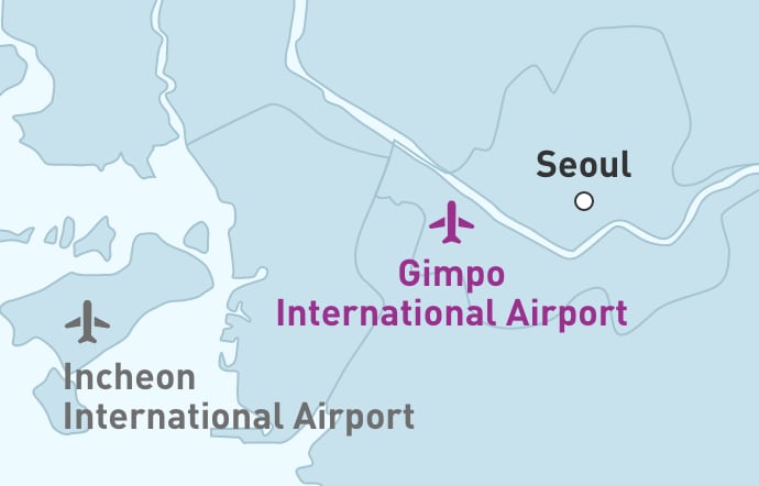 Gimpo International Airport MAP