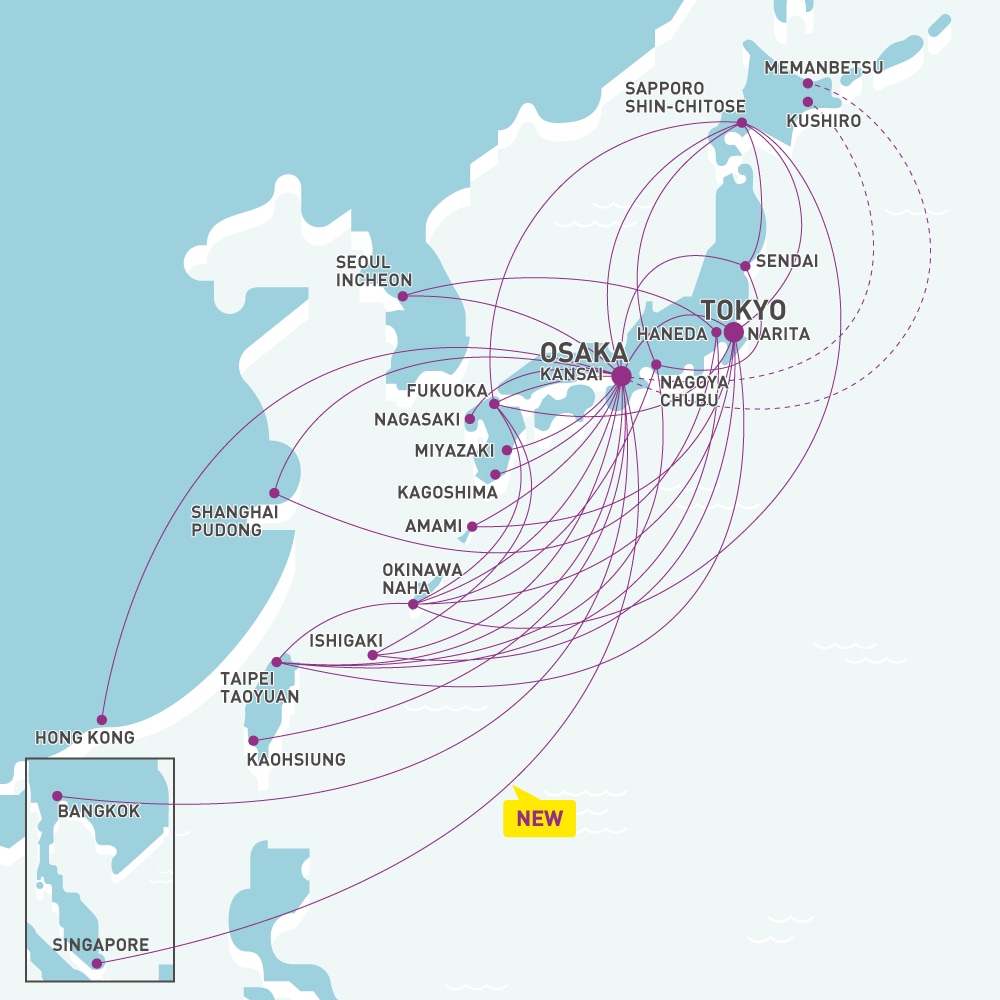 Peach Route Map