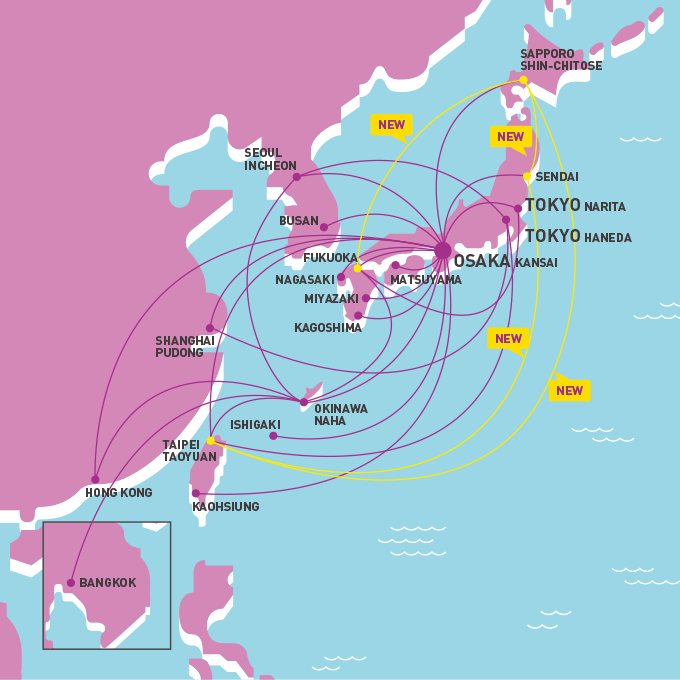 Route Map | Peach Aviation